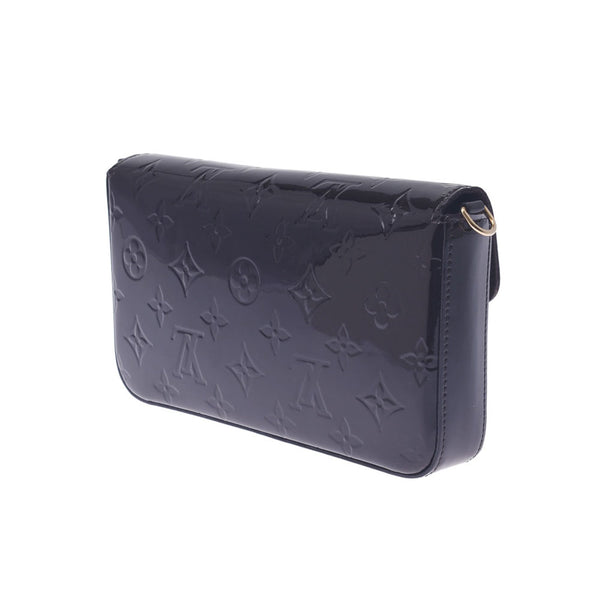 路易威登路易威登Vernipochet Ferry Amant M61267女装Monogram Verni离合器包B等级使用水池