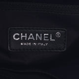 Chanel Chanel Parivi Litz Tote MM黑色男女通用帆布/皮革手提袋A-Rank使用水池