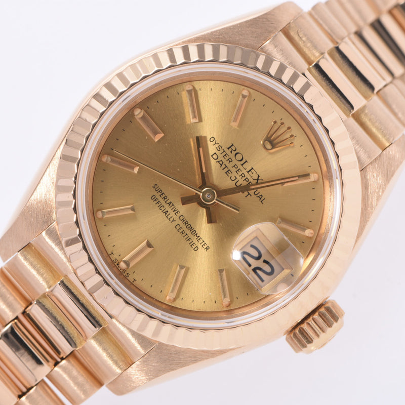 ROLEX, Rolex, Daitjast, Juste, 6,9178, Ladies, YG, arms, automatic winding, machine, bread, bread, the middle, the middle, the silver