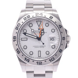 Rolex Rolex Explorer 2 EX-2 216570 Men SS Watch Automatic Wound White Figure A-Rank Used Silgrin