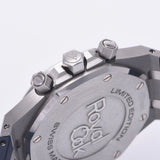 [Cash Special price] Audemars Piguet Audemars Royal Oak Chrono Milan Limited 500 Mens SS / Rubber Watch Automatic Silver × Blue Shape A-Rank Used Sinkjo
