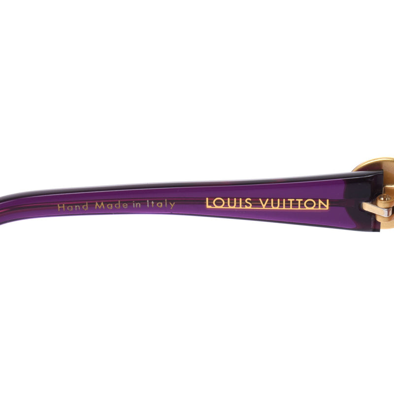 Louis Vuitton Louis Vuitton Purple / Gold Z0217U Unisex Sunglasses AB Rank Used Silgrin