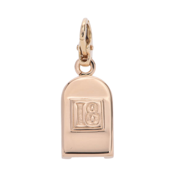 Chanel Chanel门MOTIF UNISEX K18YG Charm A等级使用水池