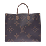 LOUIS VUITTON ルイヴィトン ジャイアントモノグラム オンザゴーGM リバース ブラウン M45320 ユニセックス モノグラムリバースキャンバス 2WAYバッグ Aランク 中古 銀蔵