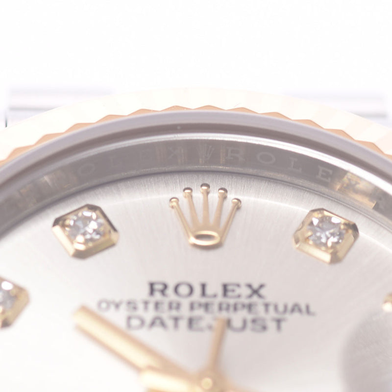 ROLEX ロレックス デイトジャスト 10Pダイヤ 279173G レディース YG/SS 腕時計 自動巻き シルバー文字盤 Aランク 中古 銀蔵