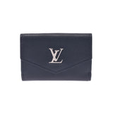 LOUIS VUITTON ルイヴィトン ポルトフォイユ ロックミニ ノワール M63921 ユニセックス レザー 三つ折り財布 Bランク 中古 銀蔵