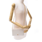 GUCCI Gucci GG Mermont Chain Shoulder Bag White Gold Bracket 497985 Women's Leather Shoulder Bag Unused Silgrin
