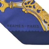 Hermes Hermes Twilley 鐙 · Remix / Etriers Remix Blue / White Ladies Silk 100% Scarf New Sinkjo