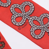 Hermes Hermes Twilley Decorative and Brandenburg Ornament / Galons et Brandebourgs Red Women Silk 100% Scarf New Sinkjo