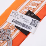 Hermes Hermes Twilley Brids Do Cool / BRIDE DE COUR Orange Women Silk 100% Scarf New Sinkjo