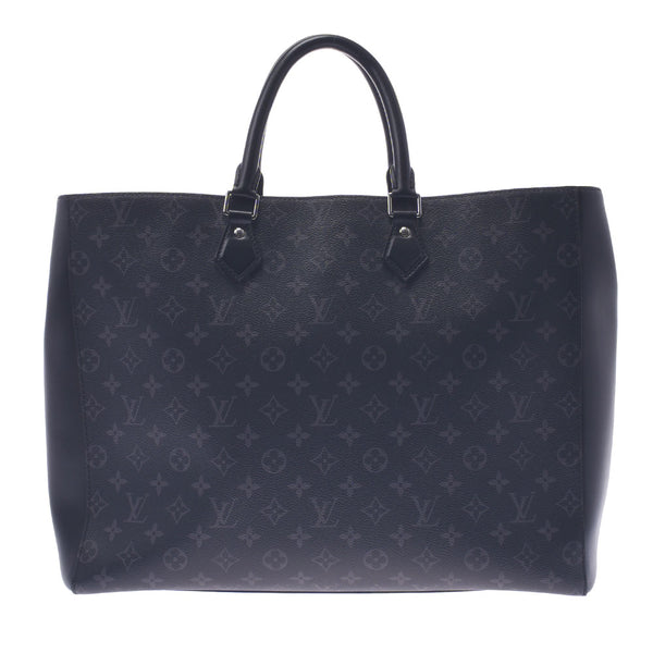 LOUIS VUITTON 路易威登 单色 Eclipse Gran 萨克 黑色/灰色 M44733 男士手提包 A 级二手银藏