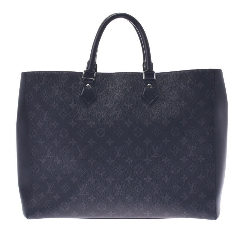 LOUIS VUITTON Louis Vuitton Monogram Eclipse Grandsac Black/Grey M44733 Men's Tote Bag A Rank Used Ginzo