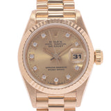 ROLEX Rolex: Dytojast 10P Diamond: 69178G Ladies: YG wristwatch, automatic winding champagne, Class A, used in silver.