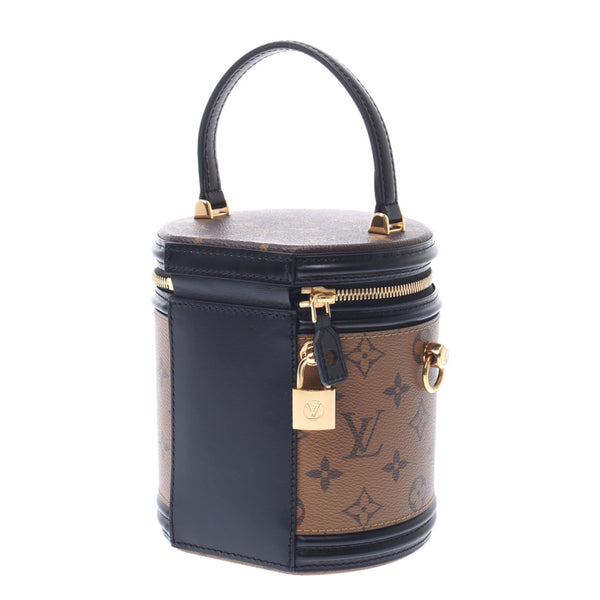 LOUIS VUITTON ルイヴィトン モノグラムリバース カンヌ ブラウン/キャメル系 M43986 レディース モノグラムリバースキャンバス 2WAYバッグ Bランク 中古 銀蔵