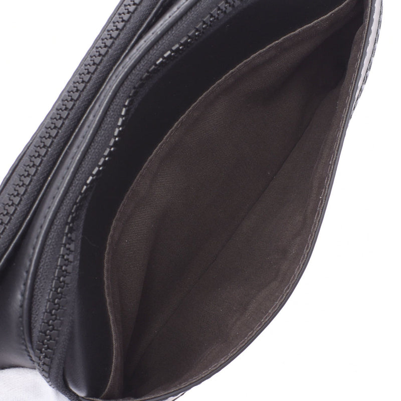 Hugo Boss Hugh Boss Smooth & Punching West Bag Belt Bag Black Men's Leather Body Bag New Sale Silver
