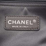 Chanel Chanel Chain单肩包黑色银色配件女士珐琅质肩袋AB排名二手水池