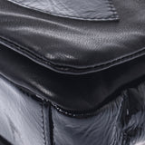 Chanel Chanel Chain单肩包黑色银色配件女士珐琅质肩袋AB排名二手水池