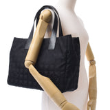 Chanel Chanel Neuto Labelline Tote MM Lame Included Black Unisex Nylon / Leather Tote Bag Unused Silgrin