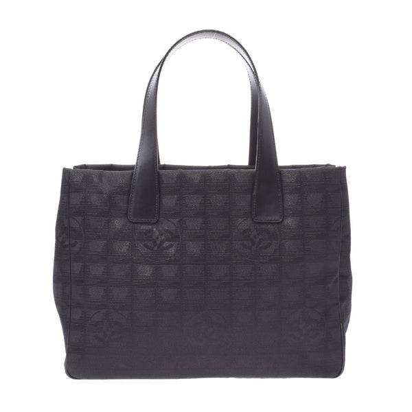 Chanel Chanel Neuto Labelline Tote MM Lame Included Black Unisex Nylon / Leather Tote Bag Unused Silgrin