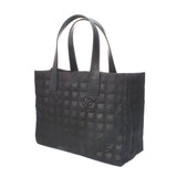 Chanel Chanel Neuto Labelline Tote MM Lame Included Black Unisex Nylon / Leather Tote Bag Unused Silgrin