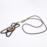 Louis Vuitton Louis Vuitton Monogram Louise Phone Holder Brown / Black Gold Bracket M68382 Unisex Silicon Brand Accessories A Rank Used Silgrin