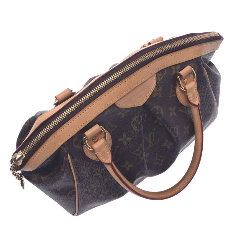 LOUIS VUITTON ルイヴィトン モノグラム ティヴォリ PM ブラウン M40143 レディース モノグラムキャンバス ハンドバッグ Bランク 中古 銀蔵