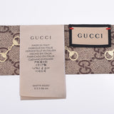 Gucci Gucci丝绸脖子弓GG印花软管钻头灰色/棕色/橙色边框男女通用丝绸100％围巾未使用的Silgrin