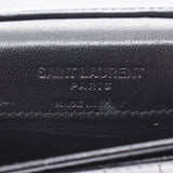 SAINT LAURENT サンローラン 黒 ゴールド金具 469338 レディース レザー カードケース Bランク 中古 銀蔵