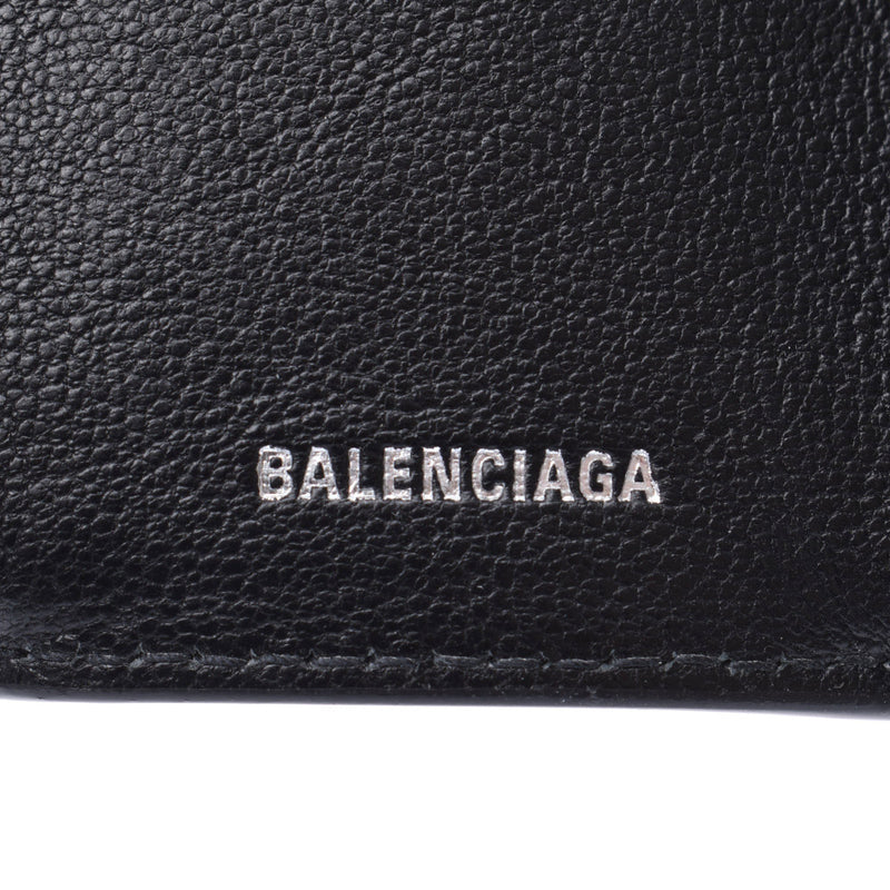 [Father's Day Silgrain Sale] Balenciaga Valencia Paper Mini Wallet Compact Wallet Silver 391446 Unisex Three-fold wallet Unused Silgrin