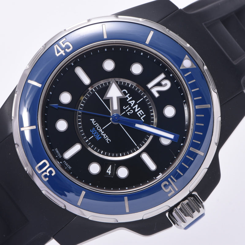 CHANEL Chanel J12 Marine 42mm H2559 Men's Black Ceramic/Rubber Watch Automatic Black Dial A Rank Used Ginzo