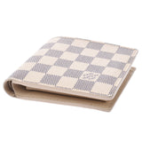 Louis Vuitton Louis Vuitton Damier Azur Portfoille Marco Old White N60018 Men's Damier Azur Canvas Two Folded Wallets AB Rank Used Silgrin