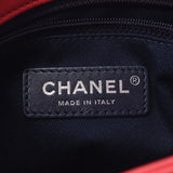 Chanel Chanel Matrasse Chain Shoulder red silver bracket Women's calf shoulder bag A rank used sinkjo