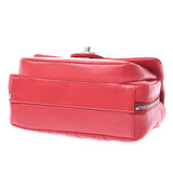 Chanel Chanel Matrasse Chain Shoulder red silver bracket Women's calf shoulder bag A rank used sinkjo
