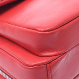 Chanel Chanel Matrasse Chain Shoulder red silver bracket Women's calf shoulder bag A rank used sinkjo