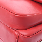 Chanel Chanel Matrasse Chain Shoulder red silver bracket Women's calf shoulder bag A rank used sinkjo