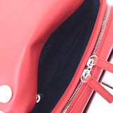 Chanel Chanel Matrasse Chain Shoulder red silver bracket Women's calf shoulder bag A rank used sinkjo