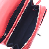 Chanel Chanel Matrasse Chain Shoulder red silver bracket Women's calf shoulder bag A rank used sinkjo