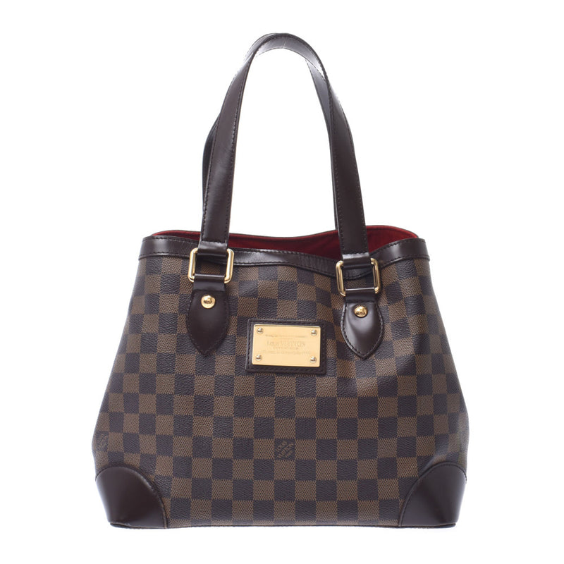 LOUIS VUITTON ルイヴィトン ダミエ ハムステッドPM ブラウン N51205 レディース ダミエキャンバス ハンドバッグ Bランク 中古 銀蔵