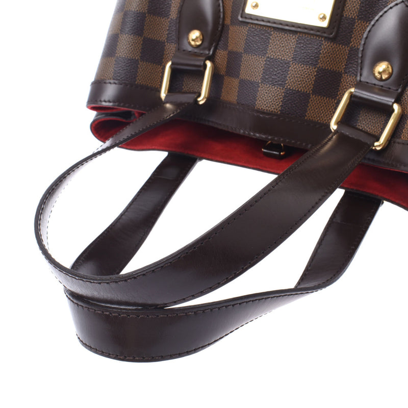 LOUIS VUITTON ルイヴィトン ダミエ ハムステッドPM ブラウン N51205 レディース ダミエキャンバス ハンドバッグ Bランク 中古 銀蔵