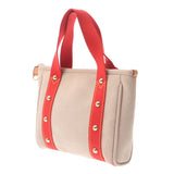 Louis Vuitton Louis Vuitton Antigua Caba PM米色/红色M40038女装棉布手提包AB排名使用Silgrin