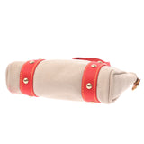 Louis Vuitton Louis Vuitton Antigua Caba PM米色/红色M40038女装棉布手提包AB排名使用Silgrin