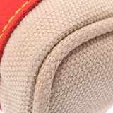 Louis Vuitton Louis Vuitton Antigua Caba PM米色/红色M40038女装棉布手提包AB排名使用Silgrin