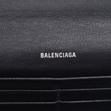 BALENCIAGA バレンシアガ スリムフラップウォレット 黒 555709 レディース カーフスキン 長財布 ABランク 中古 銀蔵