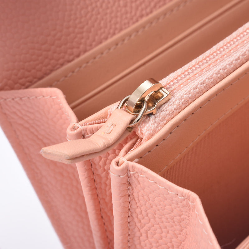 Chanel Boy Channel Long Flap Wallet Pink Women's Long Wallet 