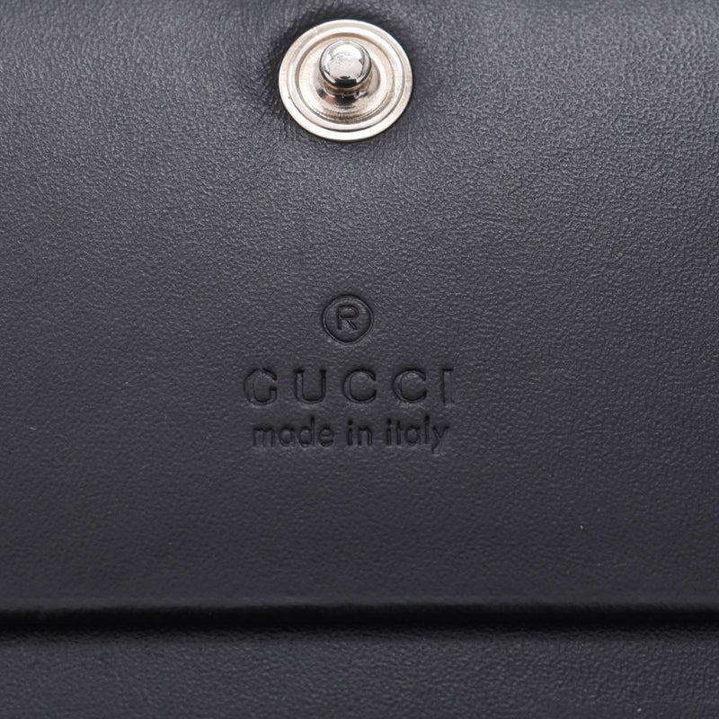 Gucci Gucci Gucci Sima Compact钱包黑银色支架522869男女皆宜的凝乳双折钱包A-Rank使用Silgrin