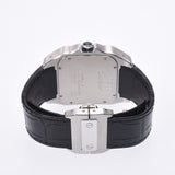 Cartier Santos 100 LM Mens SS / leather watch Automatic Silver Dial