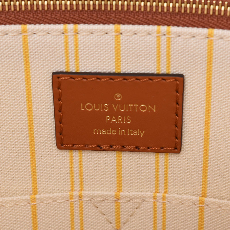 Louis Vuitton Louis Vuitton Monogram Lafia On Zago GM Brown M57644 Ladies 2way Bag Unused Silgrin