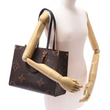 Louis Vuitton Louis Vuitton Monogrous Reverse在粘性mm 2路袋棕色M45321男女皆宜的巨头Monogram Canvas手提包A-Rank使用Silgrin