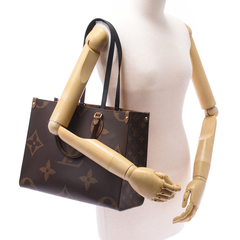 Louis Vuitton Louis Vuitton Monogram Reverse On The Goo MM 2 Way Bag Brown M45321 Unisex Giant Monogram Canvas Tote Bag A-rank used Silgrin