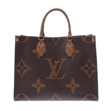 Louis Vuitton Louis Vuitton Monogram Reverse On The Goo MM 2 Way Bag Brown M45321 Unisex Giant Monogram Canvas Tote Bag A-rank used Silgrin